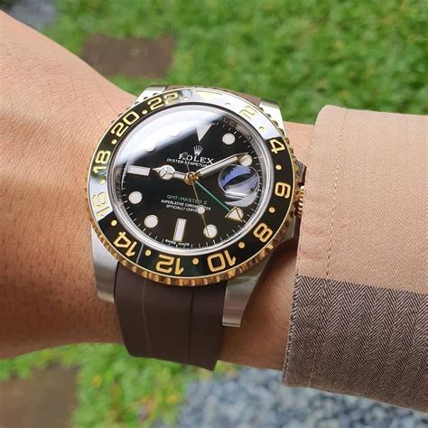 rubber band rolex gmt|rolex rubber strap 22mm.